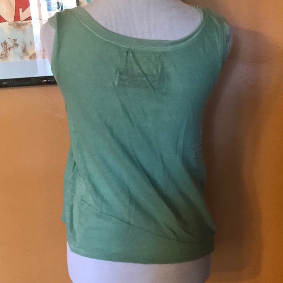 Deisgner Fake London sailing Ship sleeveless top mint green - Picture 4 of 8